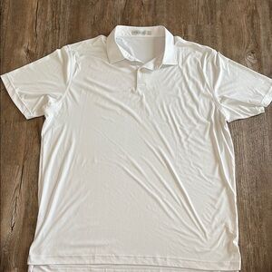 Peter Millar White Polo Shirt Lightweight Casual